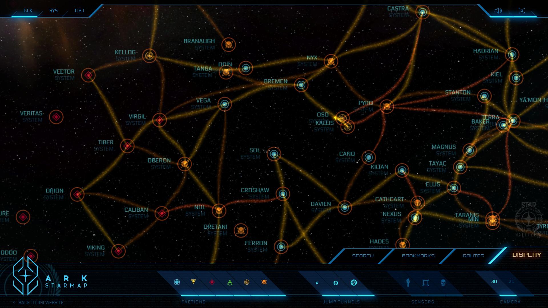 Star Citizen Starmap Screenshot